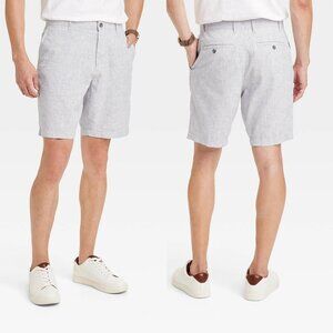 Size 40 - Mens Every Wear 9in Flat Front Chino Shorts - Goodfellow Co - Gray